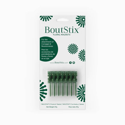BoutStix boutonniere magnets 7-pack — pin-free floral fasteners for boutonnieres and corsages